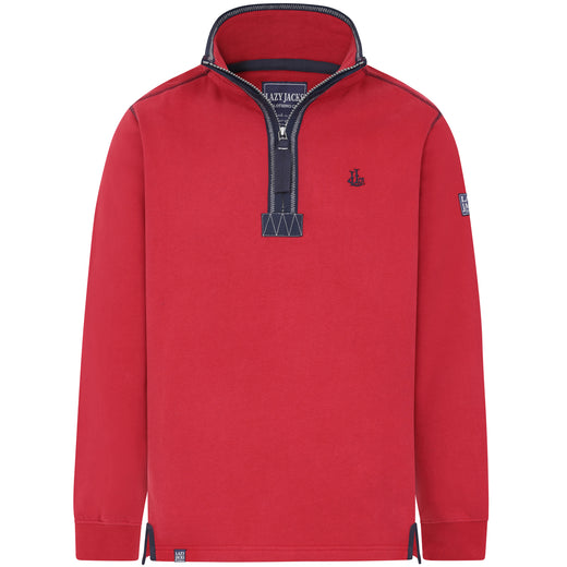 LJ40 - Quarter Zip Sweatshirt - Red