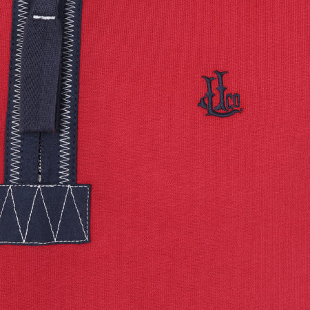 LJ40 - Quarter Zip Sweatshirt - Red
