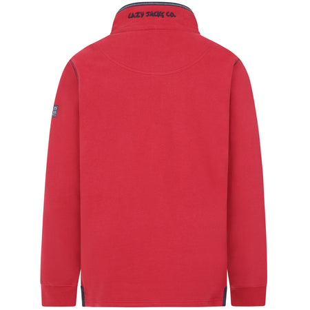 LJ40 - Quarter Zip Sweatshirt - Red