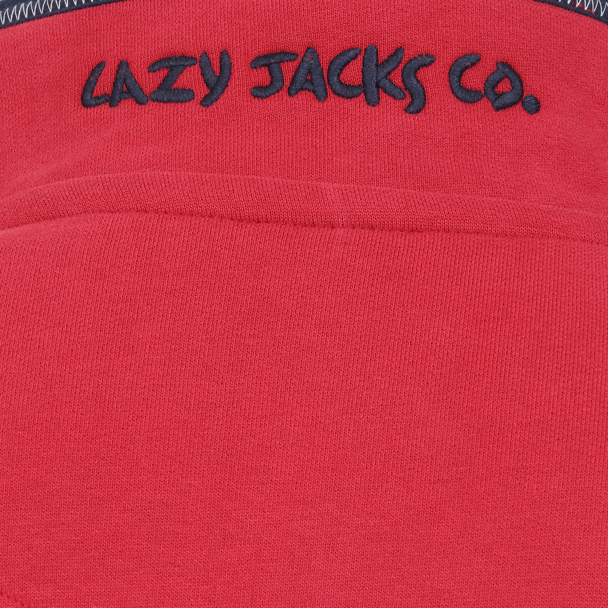 LJ40 - Quarter Zip Sweatshirt - Red