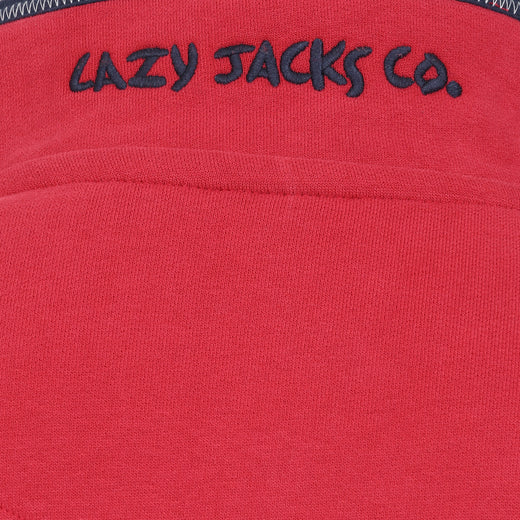LJ40 - Quarter Zip Sweatshirt - Red