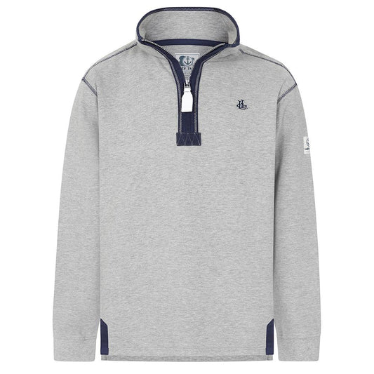 LJ40 - Men's Quarter Zip Sweatshirt - Grey Marle