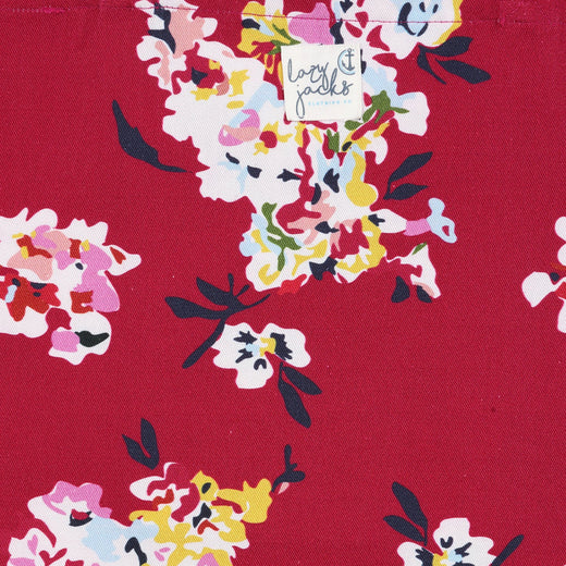 LJ409 - Printed Tote Bag - Wildflower Rouge