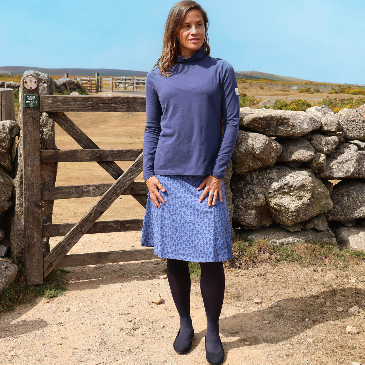LJ41 - Printed Jersey Skirt - Dandy