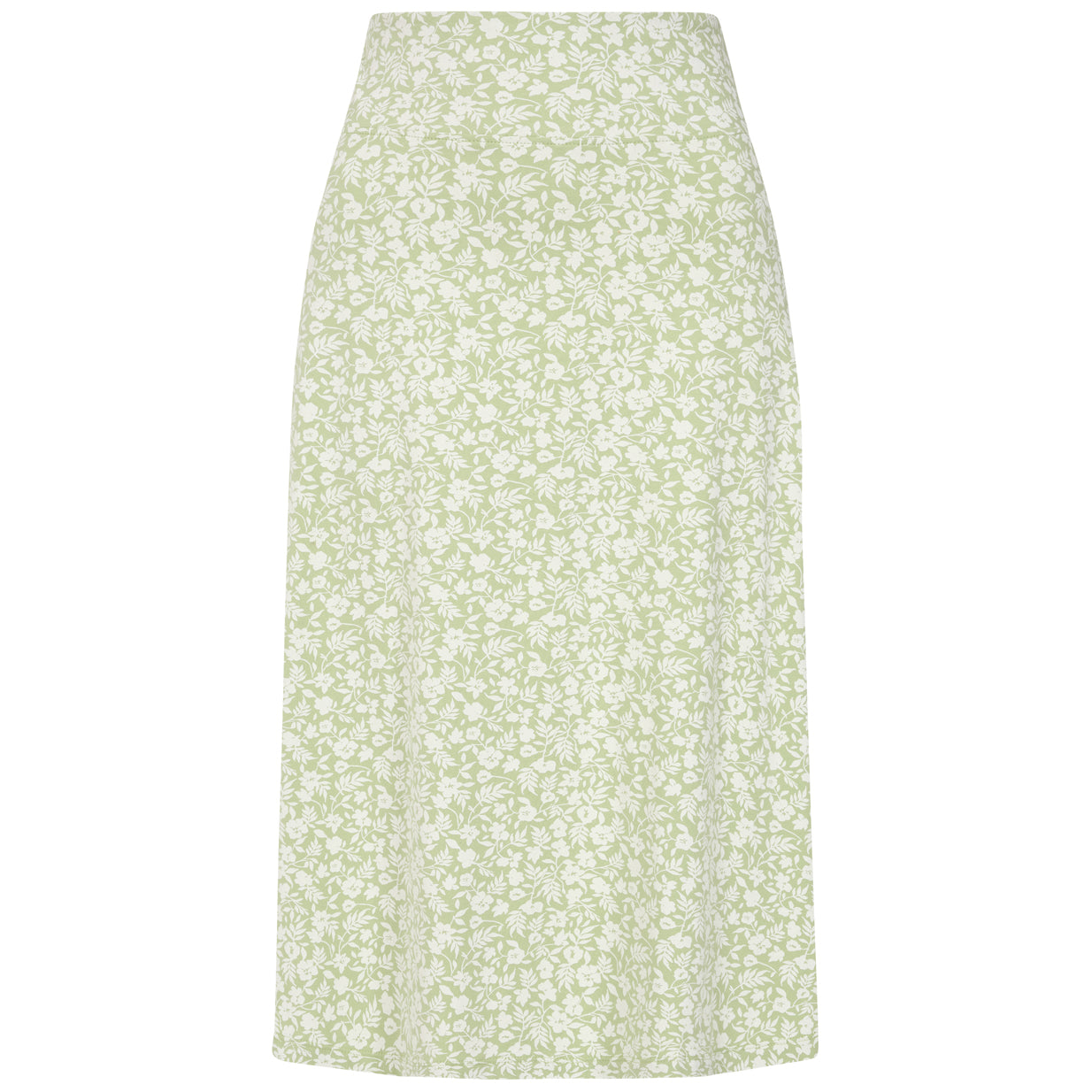 LJ41 - Printed Jersey Skirt - Flora Grass