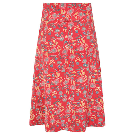 LJ41 - Printed Jersey Skirt - Garland Flowers