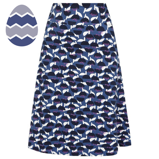 LJ41 - Printed Jersey Skirt - Stem