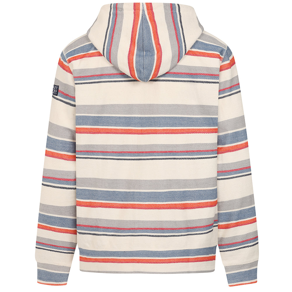 LJ43S - Men's Textured Full Zip Hoody - Stone