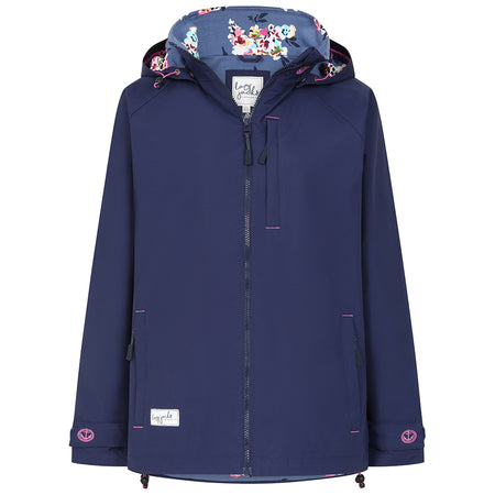 LJ45 - Ladies Waterproof Coat - Marine Posy