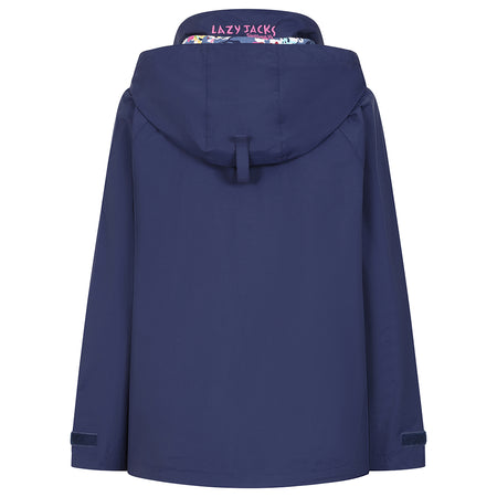 LJ45 - Ladies Waterproof Coat - Marine Posy