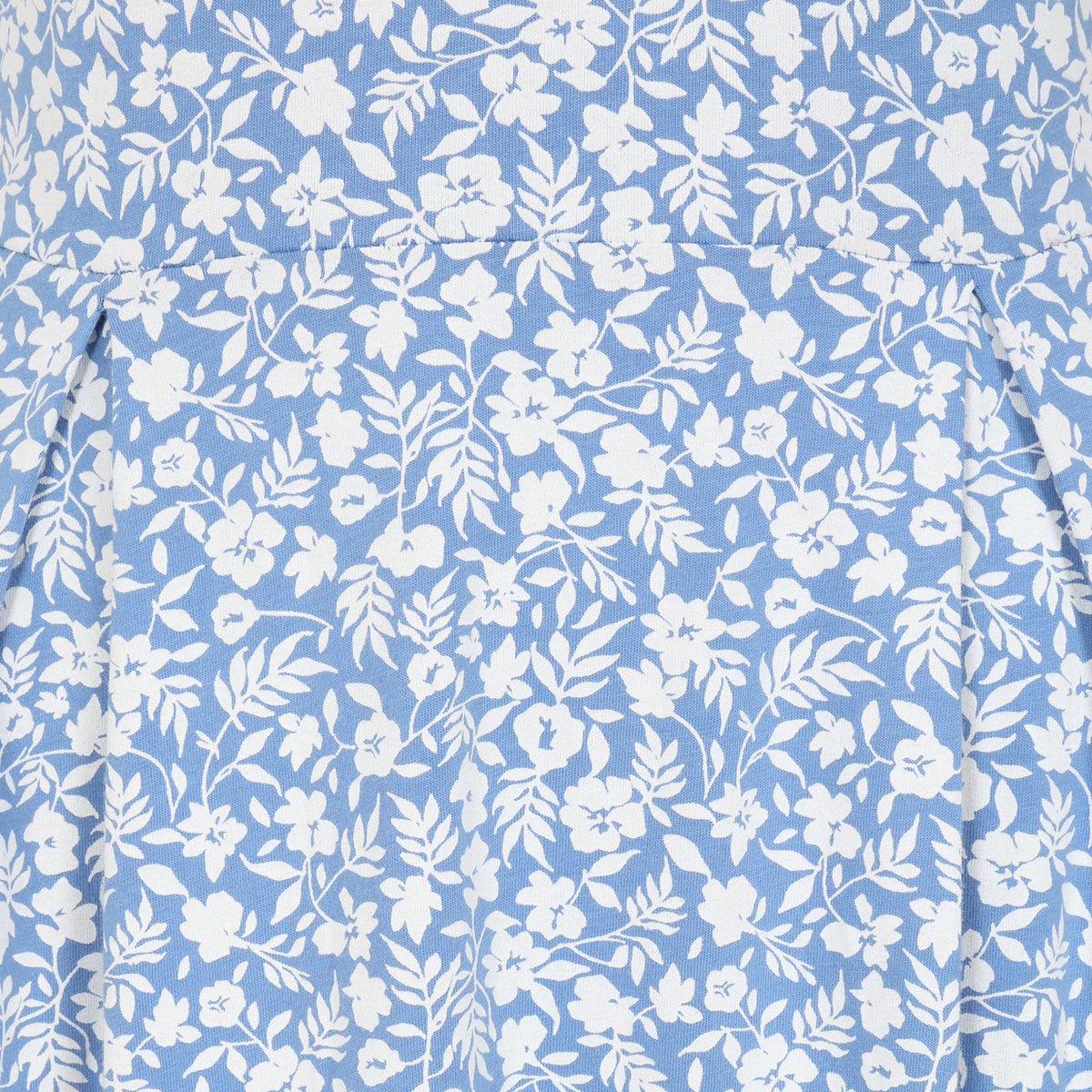 LJ523 - Printed Dress - Flora Blue