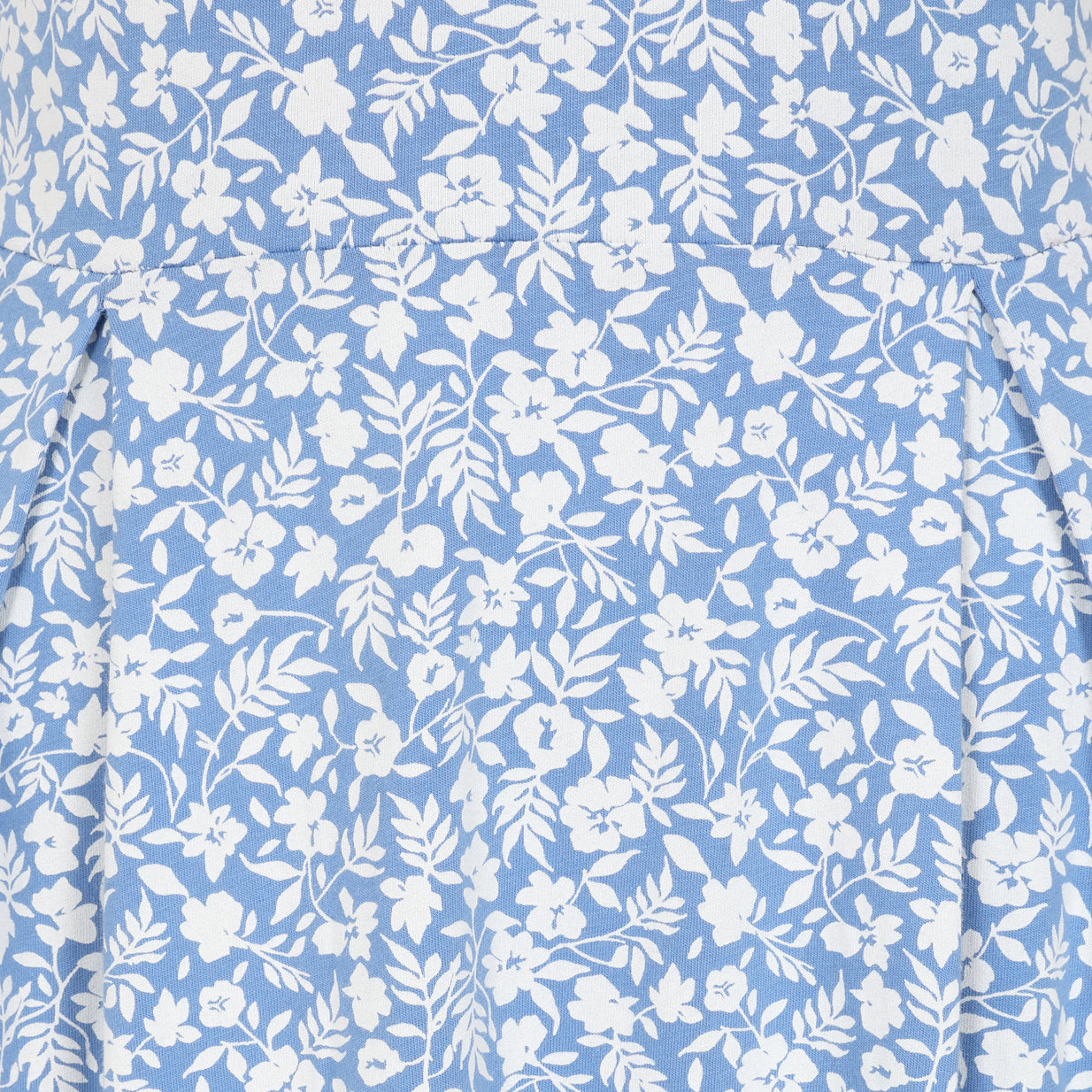 LJ523 - Printed Dress - Flora Blue