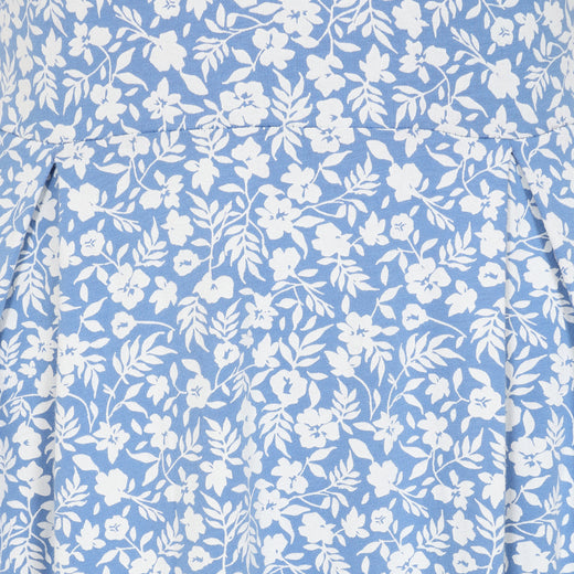 LJ523 - Printed Dress - Flora Blue