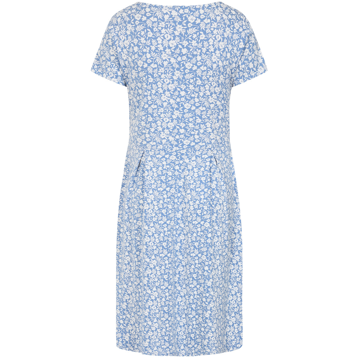 LJ523 - Printed Dress - Flora Blue