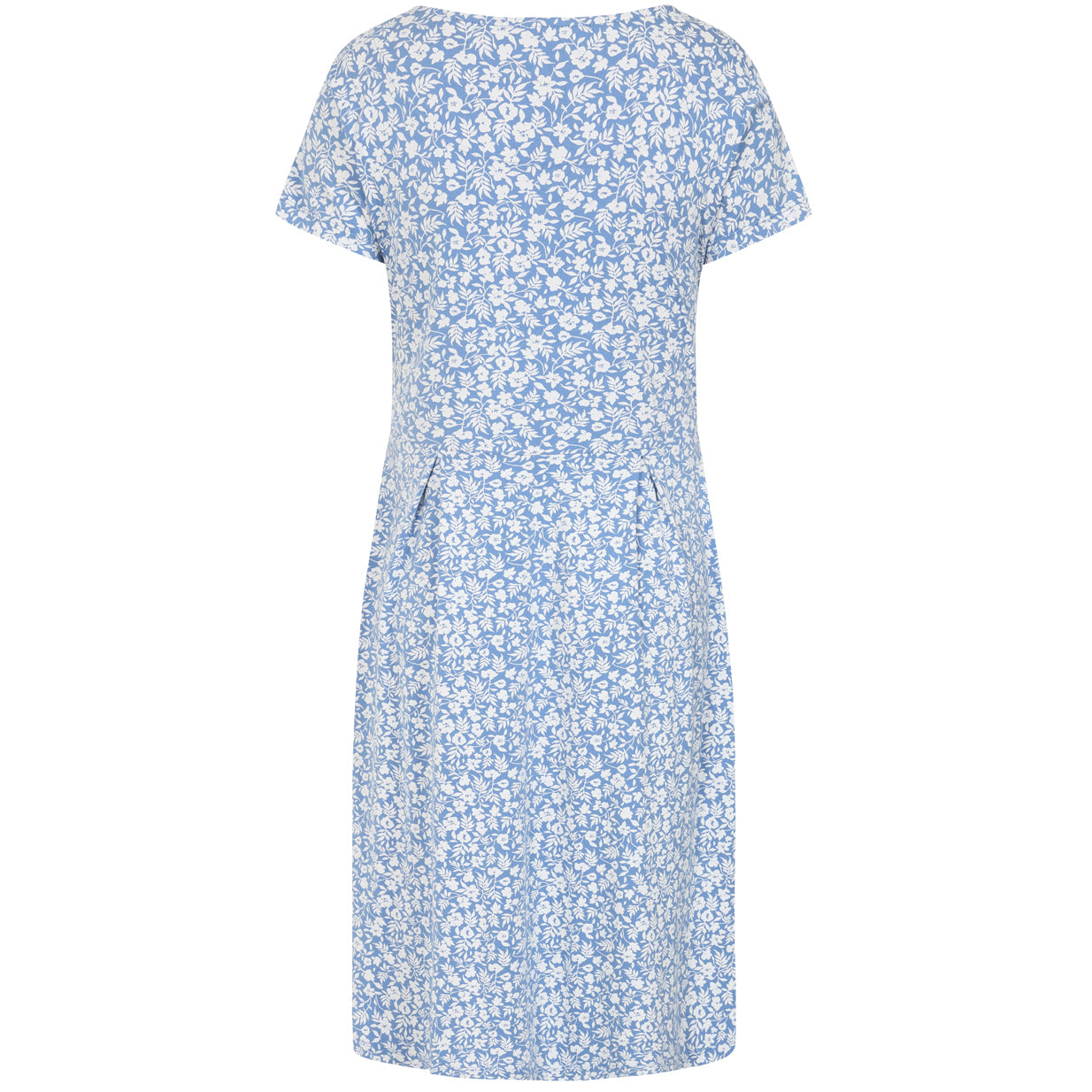 LJ523 - Printed Dress - Flora Blue