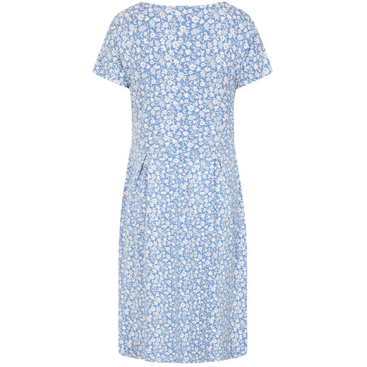 LJ523 - Printed Dress - Flora Blue