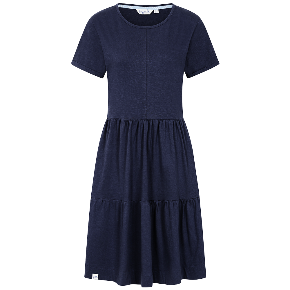 LJ524 - Ladies Tiered Dress - Midnight