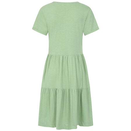 LJ524 - Ladies Tiered Dress - Grass