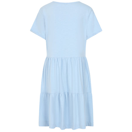 LJ524 - Ladies Tiered Dress - Sky