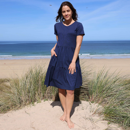 LJ524 - Ladies Tiered Dress - Twilight