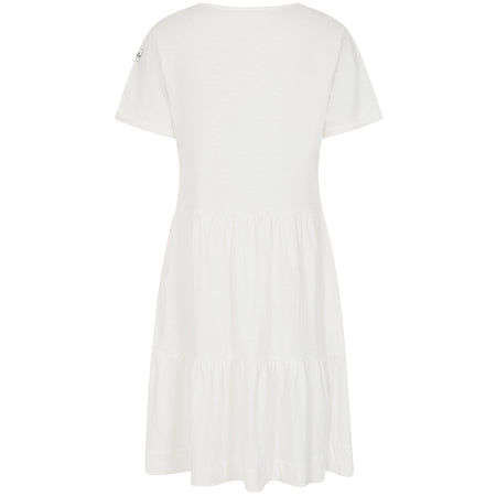 LJ524  - Ladies Tiered Dress - White