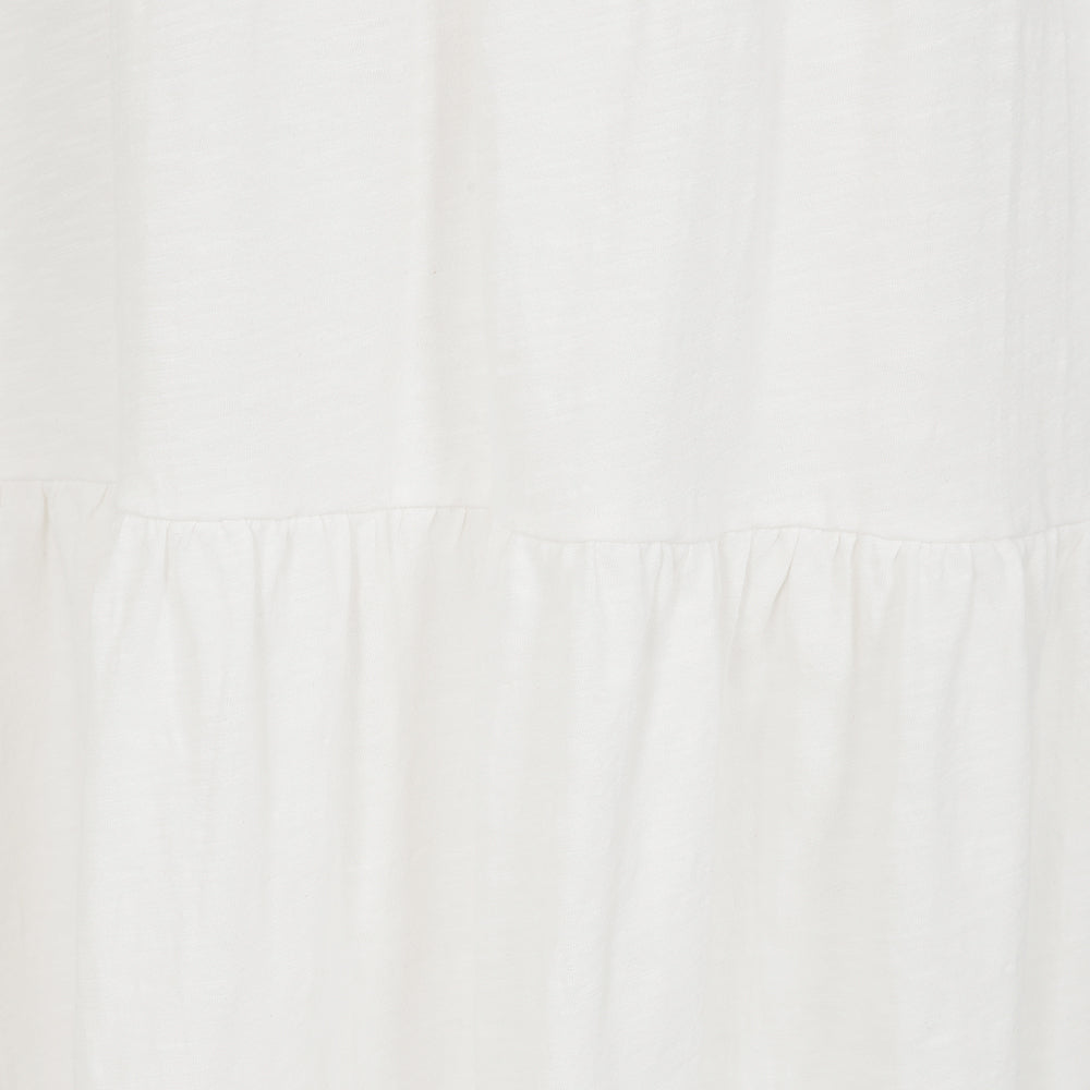 LJ524  - Ladies Tiered Dress - White