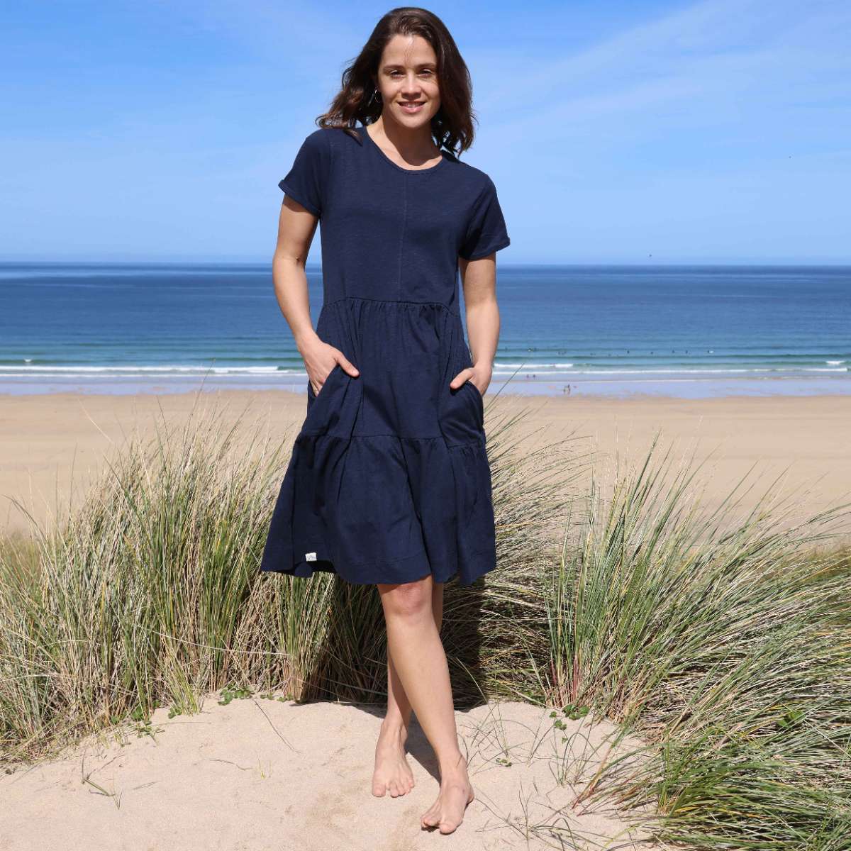 LJ524 - Ladies Tiered Dress - Twilight