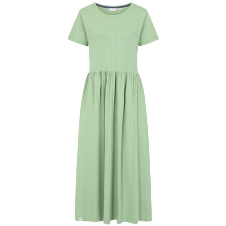 LJ525 - Ladies Long Gathered Dress - Grass