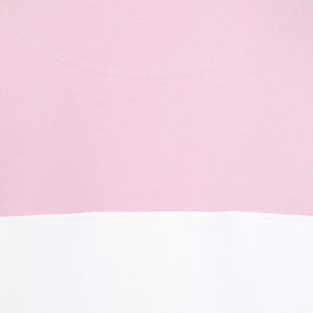 LJ322 - Ladies Quarter Zip Sweatshirt - Pink/ Denim