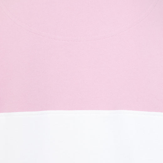 LJ322 - Ladies Quarter Zip Sweatshirt - Pink/ Denim