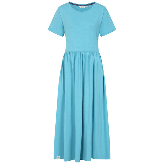 LJ525 - Ladies Long Gathered Dress - Spearmint