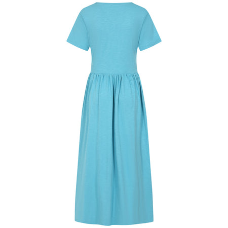 LJ525 - Ladies Long Gathered Dress - Spearmint