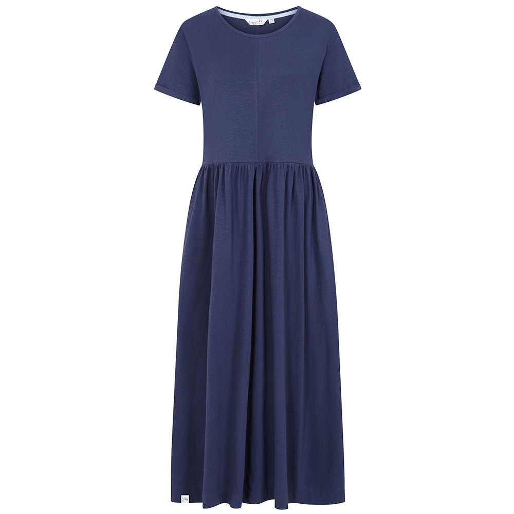 LJ525 - Ladies Long Gathered Dress - Twilight