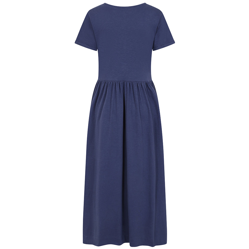 LJ525 - Ladies Long Gathered Dress - Twilight