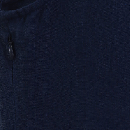 LJ526  - Long Linen Dress - Midnight