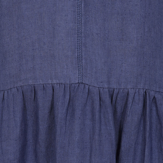 LJ526 - Long Linen Dress - Twilight