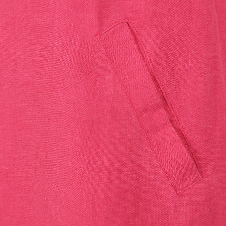 LJ527 - Short Linen Dress - Cherry