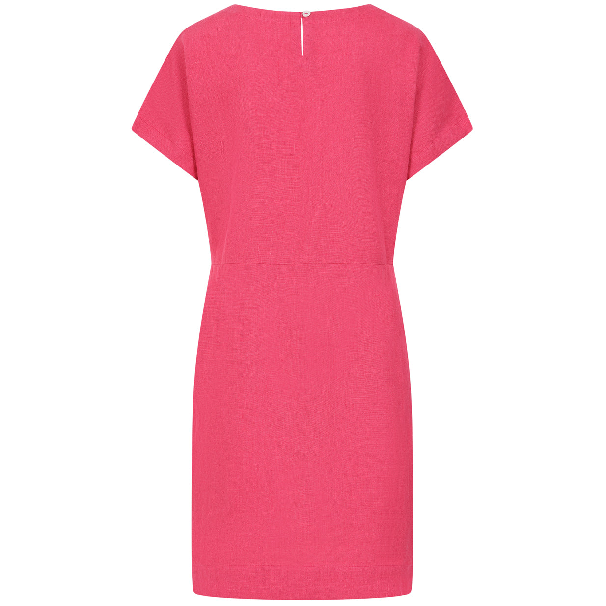 LJ527 - Short Linen Dress - Cherry