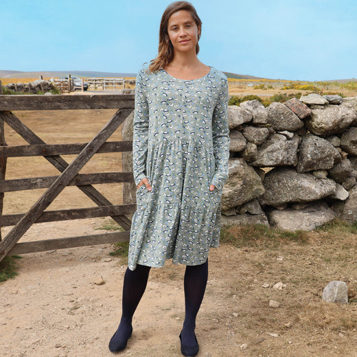 LJ532 - Ladies Tiered Dress - Vine Khaki