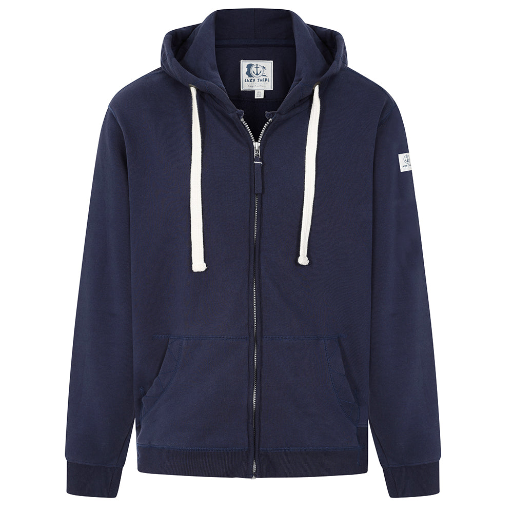 LJ59 - Men's Full Zip Hooded Sweatshirt - Marine