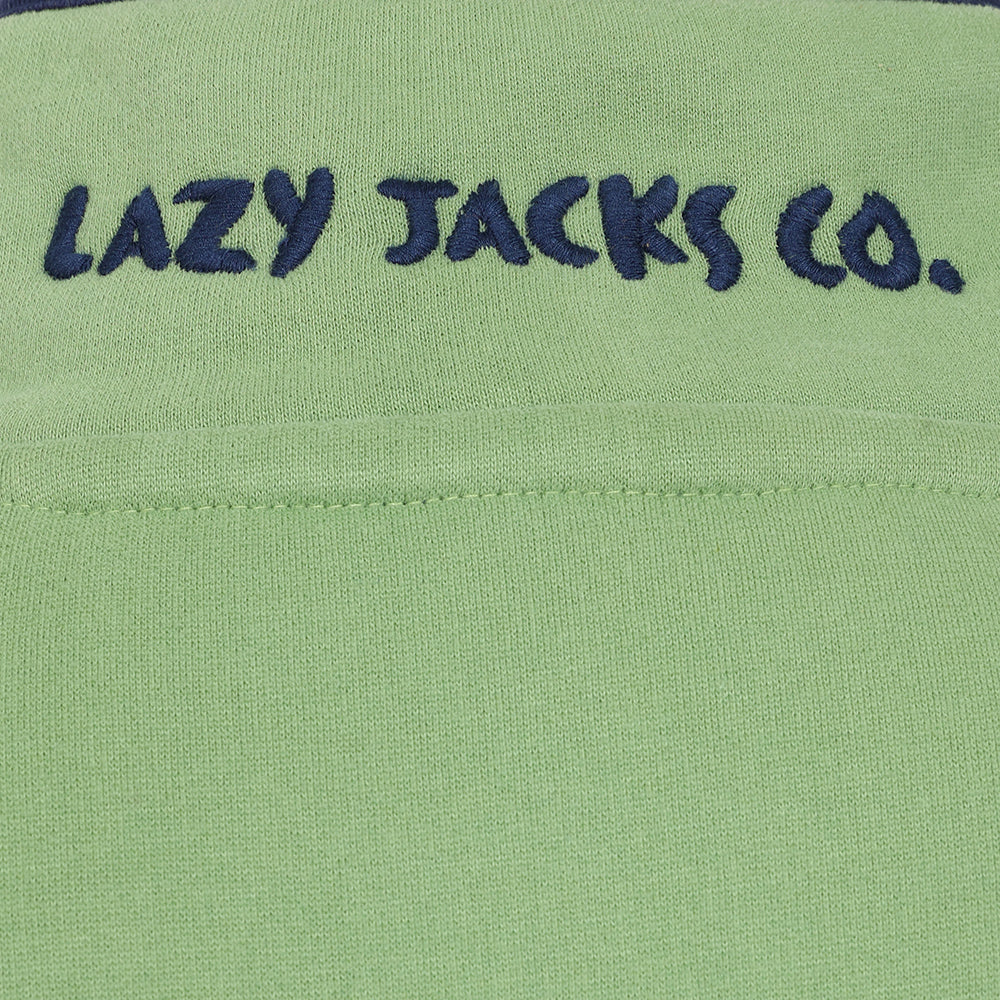 LJ5 - Ladies Button Neck Sweatshirt - Grass