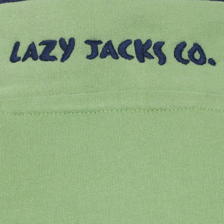 LJ5 - Ladies Button Neck Sweatshirt - Grass