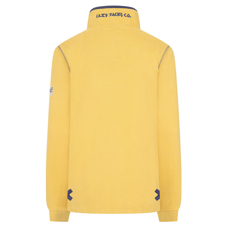 LJ5 - Ladies' Button Neck Sweatshirt - Heather