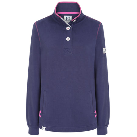 LJ5 - Ladies' Button Neck Sweatshirt - Twilight