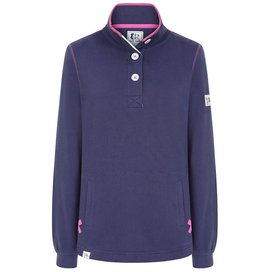 LJ5 - Ladies' Button Neck Sweatshirt - Twilight