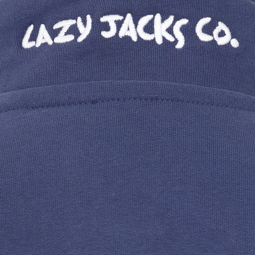 LJ5 - Ladies Button Neck Sweatshirt -  Twilight