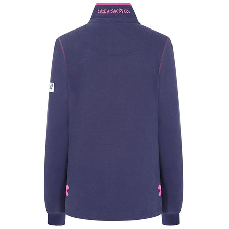 LJ5 - Ladies' Button Neck Sweatshirt - Twilight