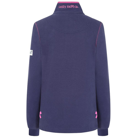 LJ5 - Ladies' Button Neck Sweatshirt - Twilight