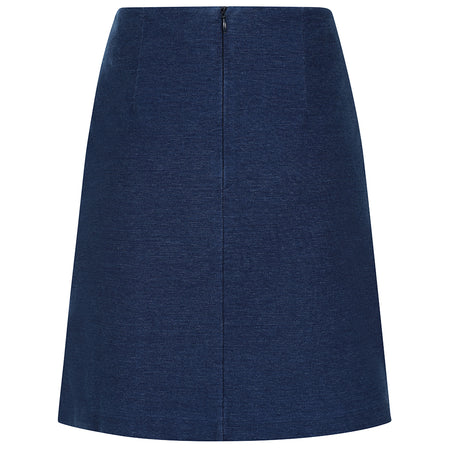 LJ600 - Cotton Skirt - Indigo