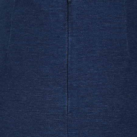 LJ600 - Cotton Skirt - Indigo